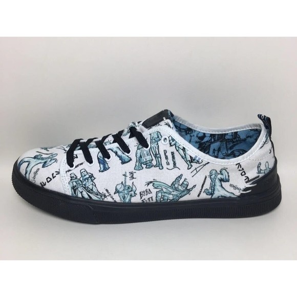 Toms NEW X Star Wars Collection Trvl Lite Mens Sneakers White Canvas Sz.11 - Picture 6 of 11